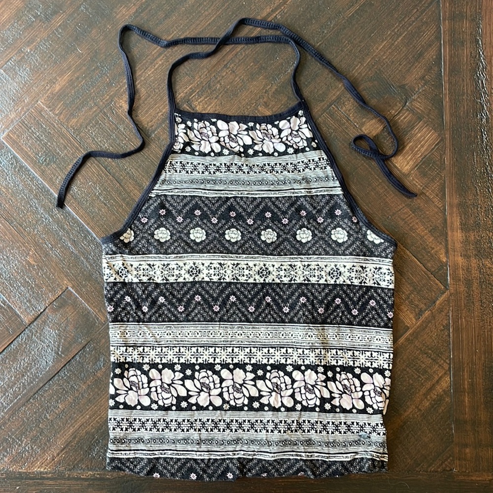 American Eagle Outfitters Halter Tank S Essential Floral